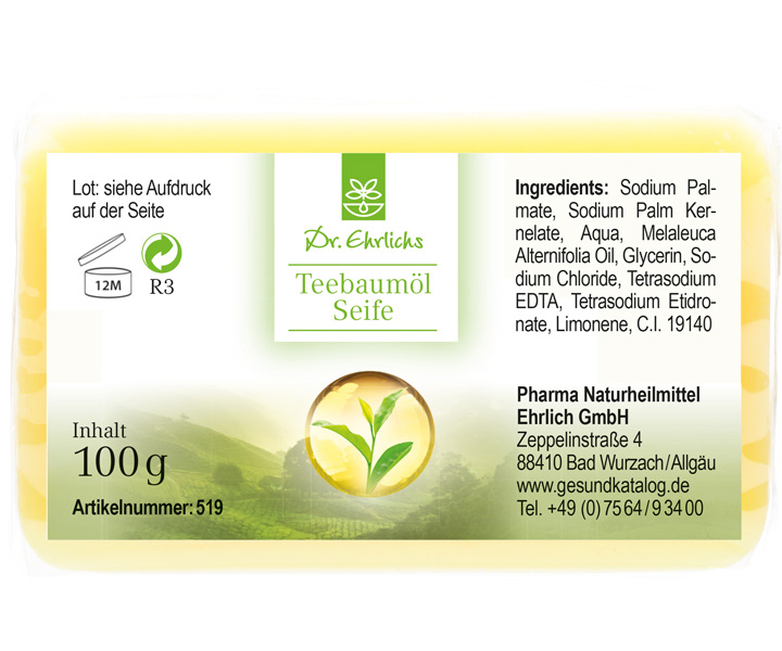 Dr. Ehrlichs Teebaumöl Seife 100 g
