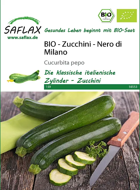 BIO - Zucchini - Nero di Milano (Cucurbita pepo) DE-ÖKO-006