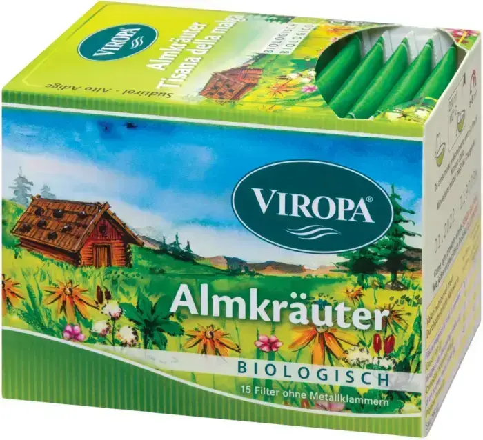 Viropa Bio Almkräuter Tee - 15 Beutel (DE-ÖKO-006)