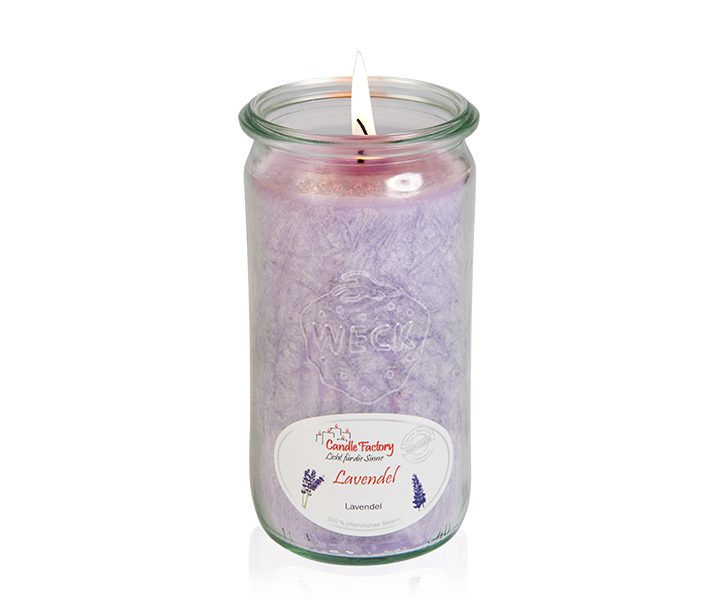 Duftkerze „Lavendel“ im Weck® Glas