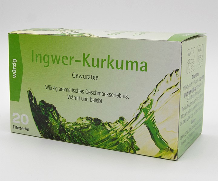 Ingwer-Kurkuma Gewürztee 20 Filterbeutel
