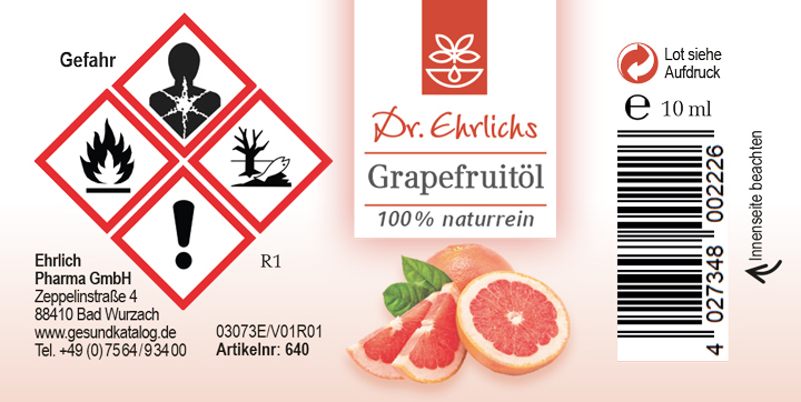 Dr. Ehrlichs Grapefruitöl 10 ml