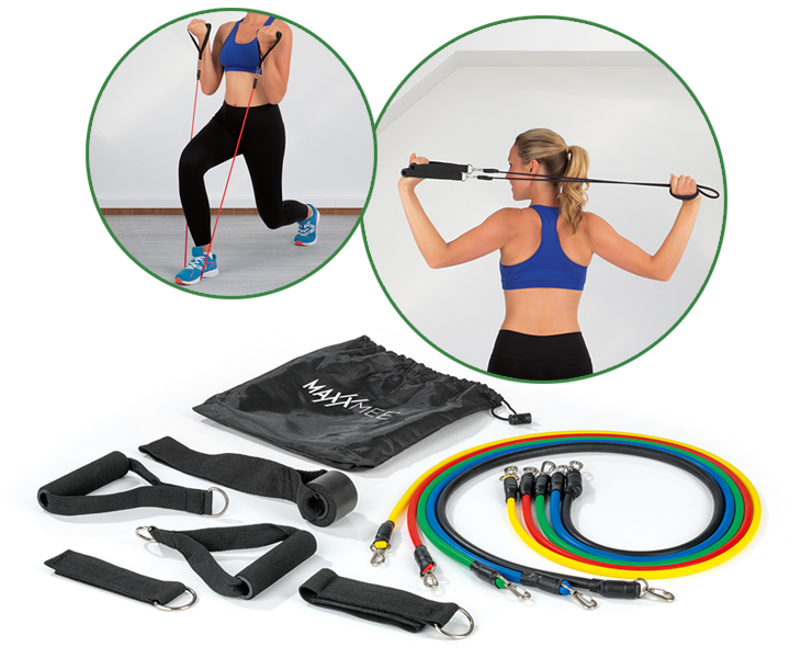 MAXXMEE Trainings-Set Fitness-Bänder - 11-tlg.