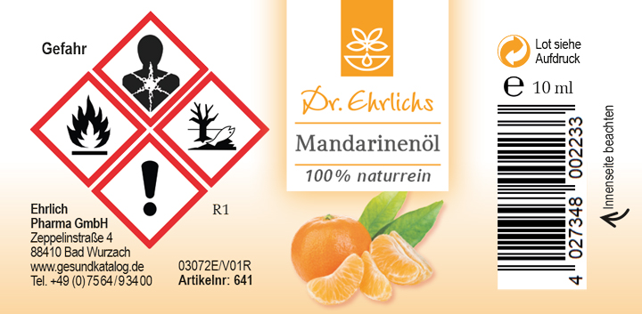 Dr. Ehrlichs Mandarinenöl 10 ml