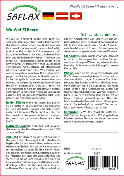 Wu Wie Zi Beere, Heilpflanzen Samen (Schisandra chinensis)