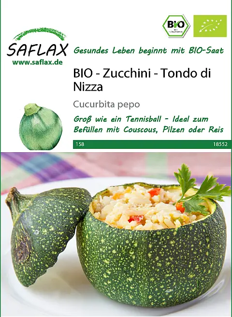BIO - Zucchini - Tondo di Nizza (Cucurbita pepo) DE-ÖKO-006