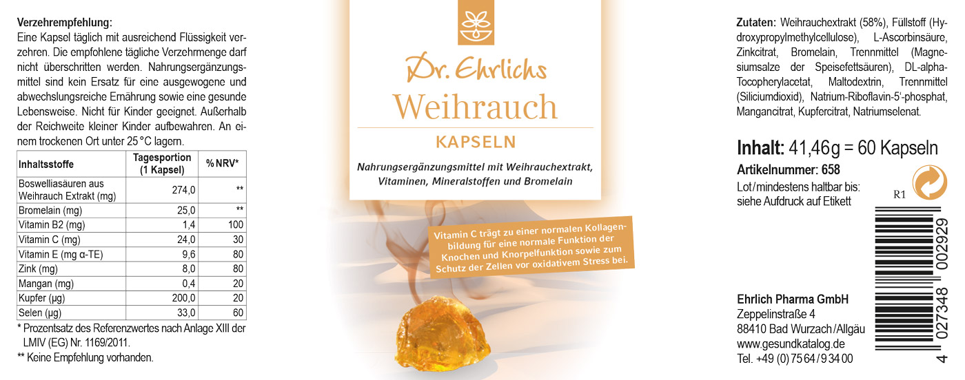 Dr. Ehrlichs Weihrauch-Kapseln
