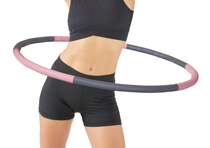 Schildkröt Fitness-Hoop 90cm (Power Ring) - rosa/grau