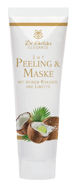 2 in 1 Peeling & Maske mit reinem Kokosöl und Limette 50 ml