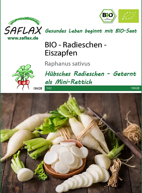BIO - Radieschen - Eiszapfen (Raphanus sativus) DE-ÖKO-006